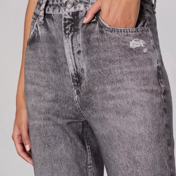 Rag & bone Miramar Shea High Rise Full Relaxed in Raven in Gray - Picture 6 of 8